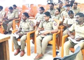 காவலர்கள் பாதுகாப்பு பணி