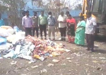 மாவட்டம் முழுவதும் பறிமுதல் செய்யப்பட்ட குட்கா அழிப்பு