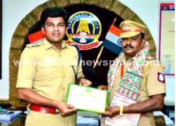 பணி ஓய்வு பெற உள்ள காவல் ஆய்வாளருக்கு S.P பாராட்டு