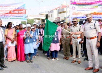 மாவட்ட காவல்துறை சார்பில் விழிப்புணர்வு பேரணி