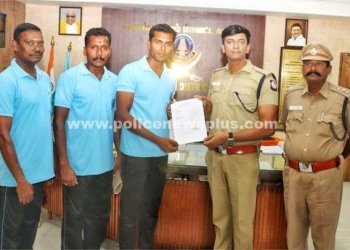 சிறப்புடன் செயல்பட்ட காவல்துறையினரை பாராட்டிய S.P