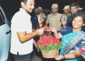 உதயநிதிஸ்டாலினை வரவேற்ற சிவகங்கை கலெக்டர்