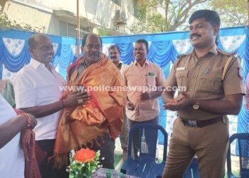 பணியாற்றி ஓய்வு பெற்ற காவல் ஆய்வாளருக்கு உபசார விழா