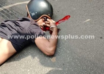 லாரி மோதி இருசக்கர வாகனத்தில் சென்ற வாலிபர் பலி