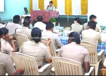 S.P தலைமையில் மாதாந்திர குற்ற கலந்தாய்வு கூட்டம்