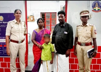 காணாமல் போன சிறுவனை 1 மணி நேரத்தில் மீட்டு பெற்றோரிடம் ஒப்படைத்த குமரி மாவட்ட போலீசார்