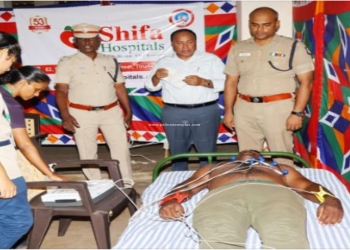 மாவட்ட காவல் கண்காணிப்பாளர் அவர்கள் முன்னிலையில் காவலர் மருத்துவ முகாம்