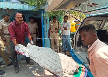 மனைவி அடித்து கொலை கணவனுக்கு போலீசார் வலைவீச்சு