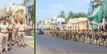 பாராளுமன்ற தேர்தலை முன்னிட்டு இன்று தேர்தல் பாதுகாப்பு ஒத்திகை