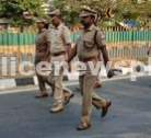 துணை காவல் கண்காணிப்பாளர் தலைமையில் கொடி அணிவகுப்பு