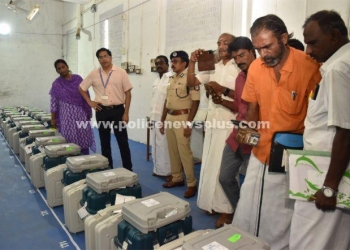 வாக்கு இயந்திரங்களுக்கு வாக்குப் பதிவு