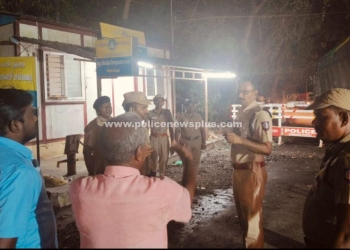 சோதனைச்சாவடிகளில் திடீர் ஆய்வு செய்த S.P