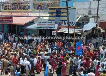 குற்றவாளிகளை கைது செய்யக்கோரி சாலை மறியல்