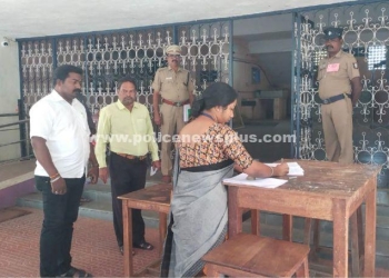 மாவட்ட தேர்தல் அலுவலர் ஆய்வு