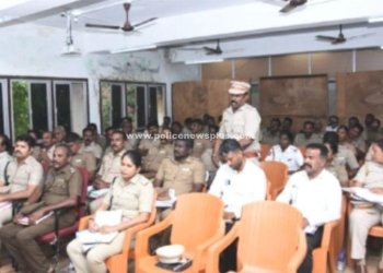 S.P தலைமையில் மாதாந்திர ஆய்வு கூட்டம்