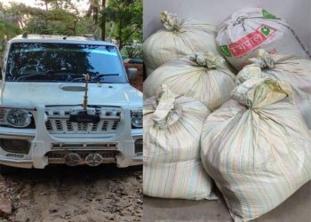 150 லிட்டர் சாராயத்துடன் கார் பறிமுதல்