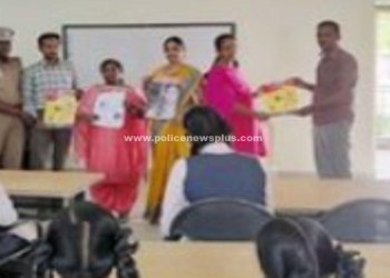 குழந்தைகள் பாதுகாப்பு குறித்து விழிப்புணர்வு ஏற்படுத்திய காவல்துறையினர்