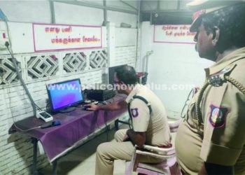 சோதனைச்சாவடியில் திடீர் ஆய்வு செய்த மாவட்ட காவல் கண்காணிப்பாளர் அவர்கள்