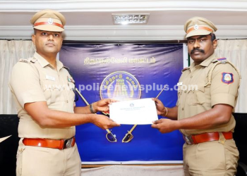 சிறப்பாக பணிபுரிந்த காவல் துறையினருக்கு சான்றிதழ் வழங்கி பாராட்டு