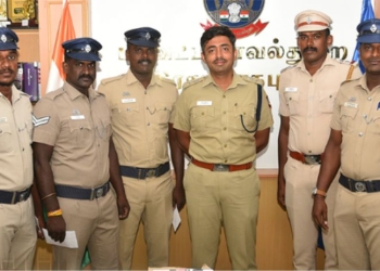 குற்றவாளிகளை கைது செய்த காவல்துறையினருக்கு எஸ் பி  பாராட்டு