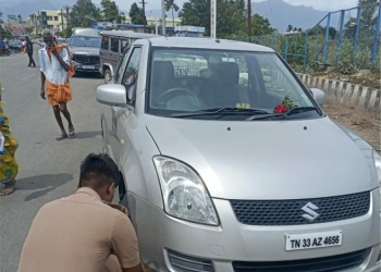 போக்குவரத்துக்கு இடையூறாக இருந்த வாகனத்திற்கு அபராதம்