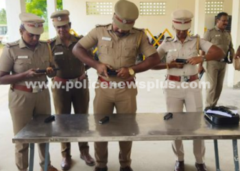 காவல்துறை அதிகாரிகளுக்கு துப்பாக்கிச் சுடும் பயிற்சி
