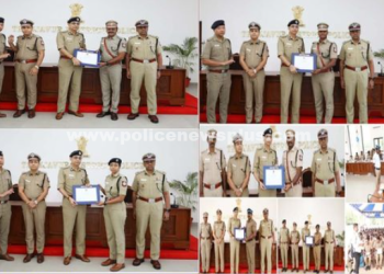 சிறப்பாக பணியாற்றிய காவல் அலுவலர்கள் மற்றும் ஆளிநர்களுக்கு சான்றிதழ்கள்