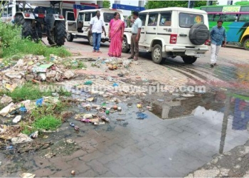 நகராட்சி பொறியாளர்  ஆய்வு