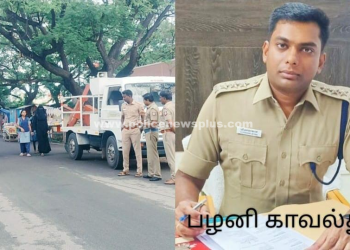 பழனி காவல்துறைக்கு நன்றி தெரிவித்த பள்ளி மாணவ மாணவிகள்