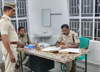 காவல் நிலையத்தில் S.P வருடாந்திர ஆய்வு