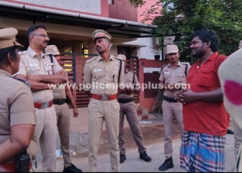 விநாயகர் சிலை தயாரிக்கும் இடத்தில் S.P ஆய்வு