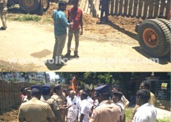 போலீசார் கைது செய்ய முயன்றதால் பரபரப்பு