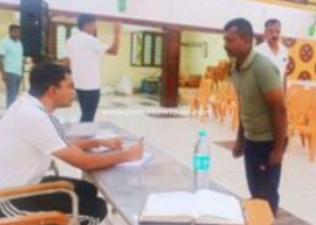 எஸ்.பி தலைமையில் காவல்துறையினருக்கு யோகா பயிற்சி