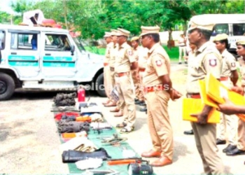 ரோந்து வாகனங்களை ஆய்வு செய்த எஸ்.பி