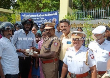 பள்ளியில் சாலை பாதுகாப்பு விழிப்புணர்வு