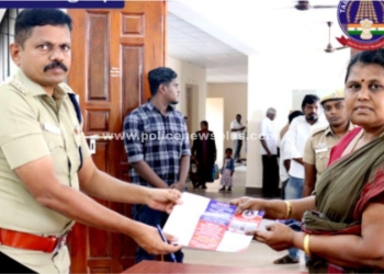 பொதுமக்களுக்கு மக்களின் காவலன் திட்டத்தினை எடுத்துக் கூறிய எஸ்.பி