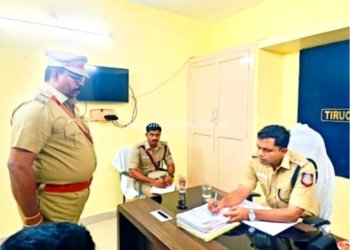 டி.எஸ்.பி அலுவலகத்தில் ஆய்வு செய்த எஸ்.பி