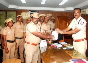 படைவீரர் கொடிநாள் தினத்தில் நன்கொடை வழங்கிய எஸ்.பி