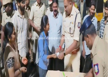 ஆங்கில புத்தாண்டை கொண்டாடிய எஸ்.பி