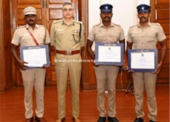காவல்துறையினரின் துணிச்சலான செயலை பாராட்டிய டிஜிபி