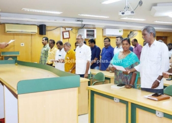 எஸ்.பி அலுவலகத்தில் வாக்காளர் உறுதிமொழி ஏற்பு