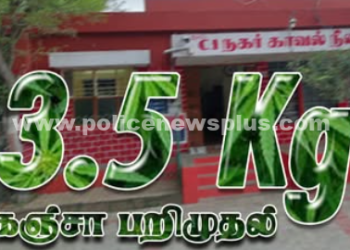 3.5 கிலோ கஞ்சா மற்றும் பறிமுதல்