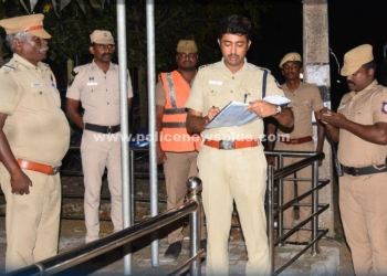 புறக்காவல் நிலையத்தில் ஆய்வு செய்த எஸ்.பி