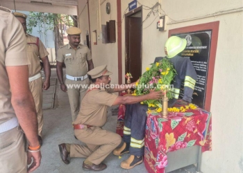 தீயணைப்பு துறை சார்பில் நீத்தார் நினைவு நாள் அனுசரிப்பு