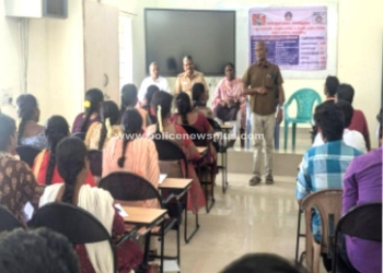 பெண்கள் பாதுகாப்பு குறித்து காவல்துறையினர் விழிப்புணர்வு