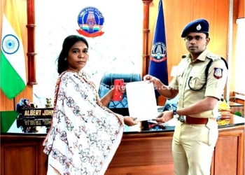 அரசு வேலைக்கான பணி ஆணையை வழங்கிய எஸ்.பி