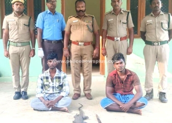 உடும்பு வேட்டையாடிய 2 பேர் கைது