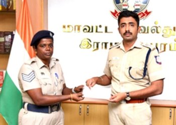 காவலர்களுக்கு மருத்துவ உதவி வழங்கிய எஸ்.பி