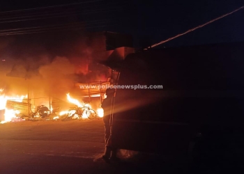 மதுரை கோவில்பாப்பாக்குடி பகுதியில் தீ விபத்து.