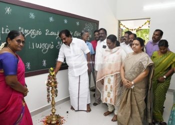 கூடுதல் வகுப்பறை கட்டிடம திறப்பு: அமைச்சர்: